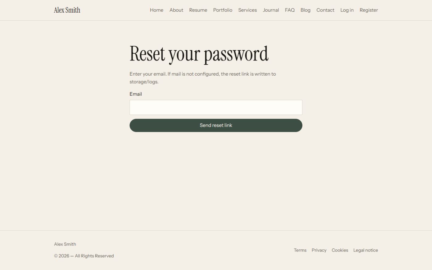 Forgot password