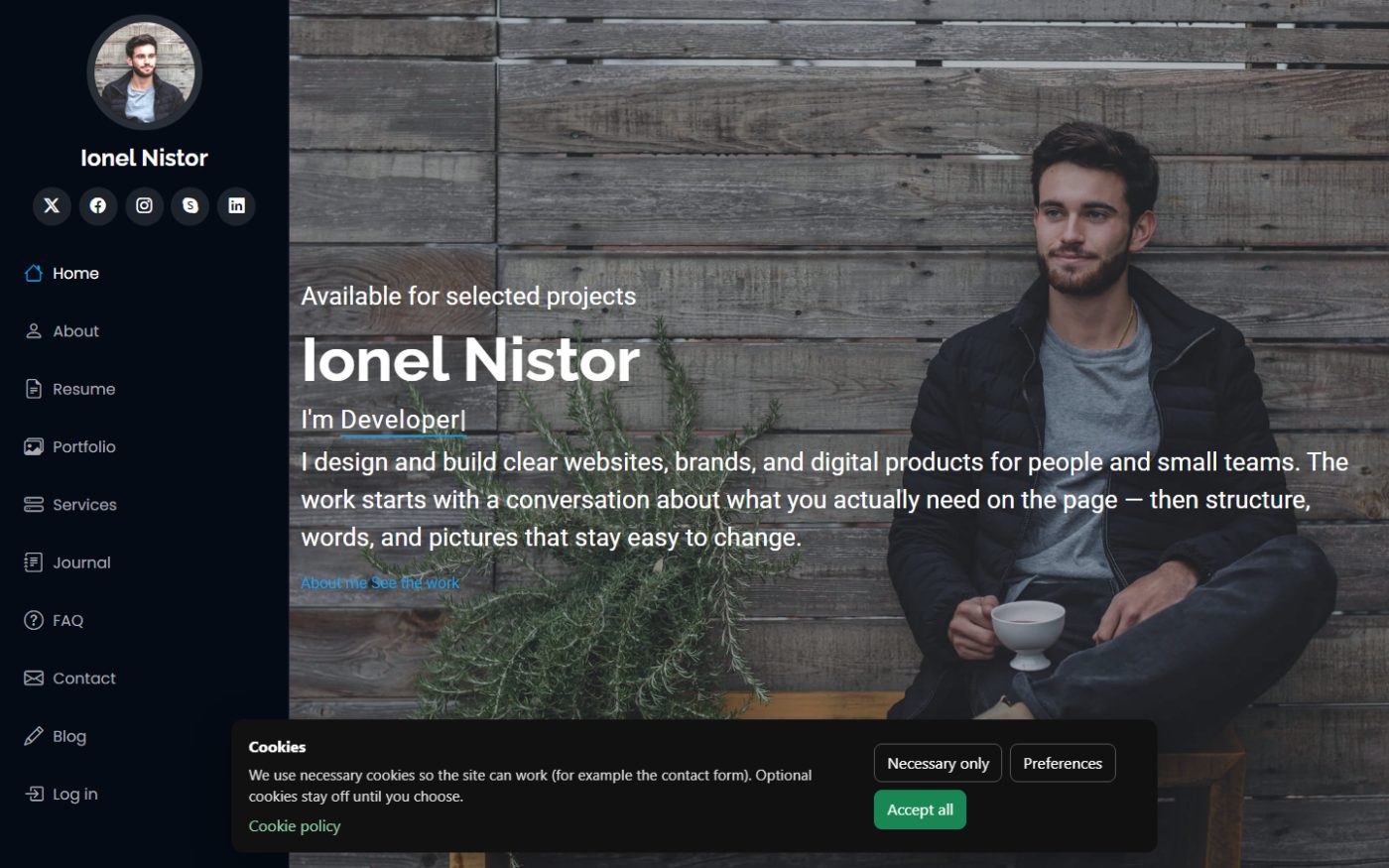 Banner on a theme