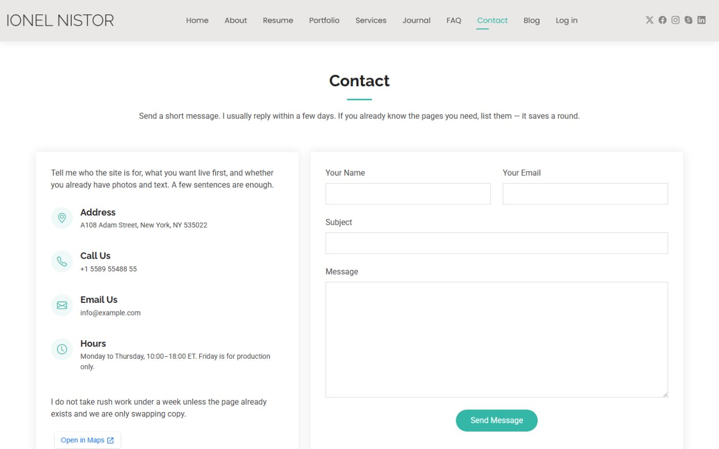 Contact on a theme